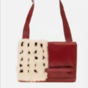 Valentino Garavani Part Mink/ Part Lizard bag